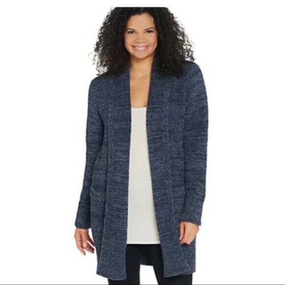 Barefoot Dreams CozyChic Cali Cardi Cozy Open Front Cardigan Plus Size 3X H11951 - Picture 6 of 8